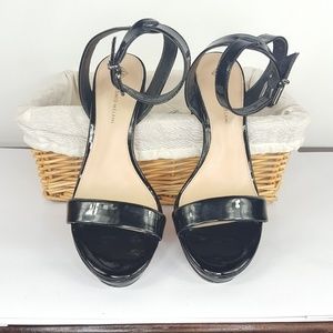 Antonio Melani Black Strap Heels Size 7.5